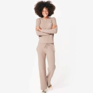 Figs Latte Knit Loungewear Set